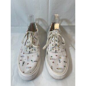 Keds Rifle Paper Snickers Anchor Sneakers 9.5 Sun Girls White Shoes Beach Print